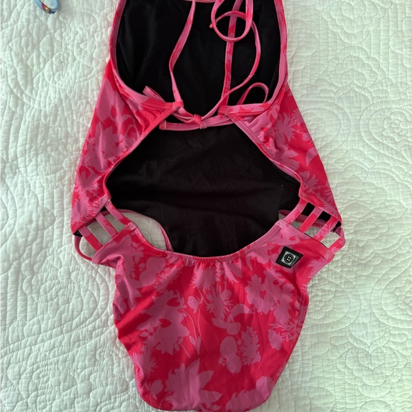 Jolyn Clothing Pink Floral Swimsuit - Picture 2 of 4